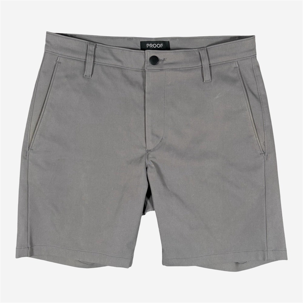 Proof Huckberry Shorts Mens 30 Gray 7" Inseam Hybrid Chino Performance Golf